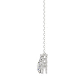14K WHITE GOLD 1 3/4CT ROUND DIAMOND LADIES NECKLACE